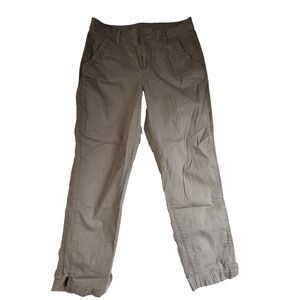 Eddie Bauer Women Guide Pants Slacks Khaki Tan 0488  Size 10 Inseam 25 Inches